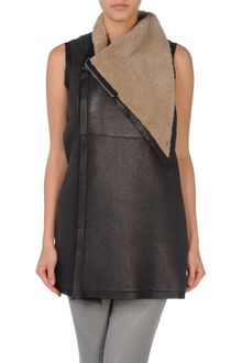 Rick Owens Leather Outerwear - Lyst