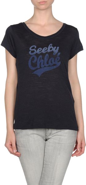 See By Chloé Short Sleeve Jumper - Lyst