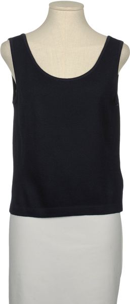 St. John Sleeveless Sweater - Lyst
