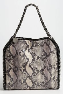 Stella McCartney Falabella Small Faux Python Tote - Lyst