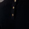 Tory Burch Back Fastening Jumper in Black - Lyst
