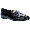 Chloé Leather Loafers in Black - Lyst