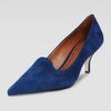 Elizabeth And James Clark Pointedtoe Suede Smokingslipper Pump Blue in Blue - Lyst