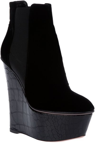 Giambattista Valli Platform Boots in Black - Lyst