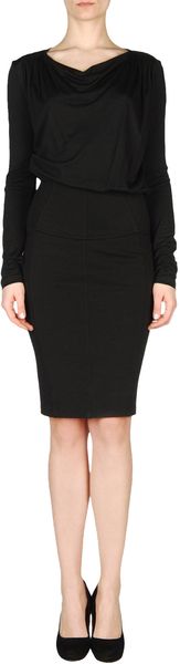 Versace Short Dress in Black - Lyst