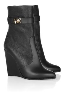 Givenchy Leather Wedge Ankle Boots - Lyst