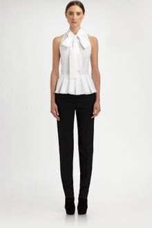 Alexander McQueen Cotton Poplin Blouse - Lyst