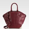 Alexander Wang Emile Prisma Snake Embossed Leather Satchel in Purple (burgundy) - Lyst