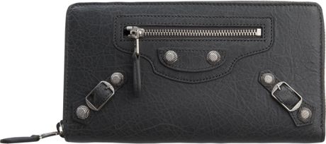 Balenciaga Arena Giant Nickel Continental in Gray (nickel) - Lyst