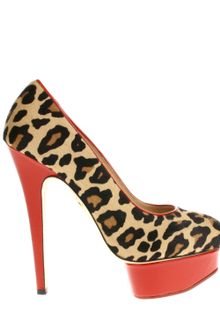 Charlotte Olympia Polly Leopard Court Shoes  - Lyst