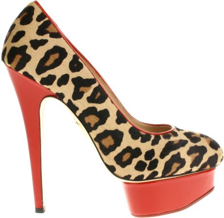 Charlotte Olympia Polly Leopard Court Shoes  in Animal (leopard) - Lyst