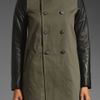 Elizabeth And James Hanneli Jacket in Military Greenblack in Green (military green & black) - Lyst