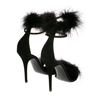 Giuseppe Zanotti Suede Sandals with Goose Down in Black (nero) - Lyst