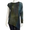 Helmut Lang Asymmetric Columnprint Shirt in Blue (bluemulti) - Lyst