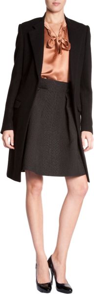 Lanvin Car Coat in Black - Lyst