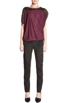 Lanvin Pailette Shoulder Top - Lyst