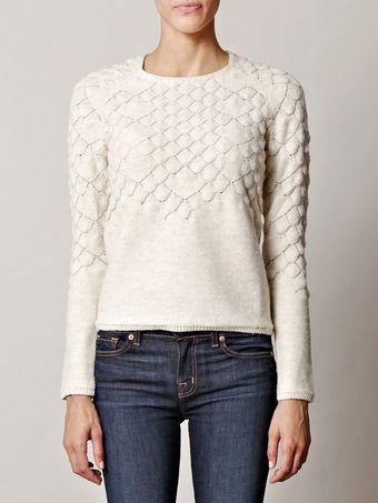 Maison Martin Margiela Fish Scale Knit Sweater - Lyst