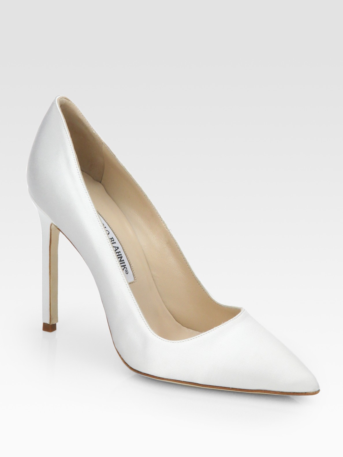 manolo blahnik bb pump white