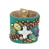 Matthew Williamson Embroidered Chain Cuff in Green (emerald green) - Lyst