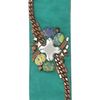 Matthew Williamson Embroidered Chain Cuff in Green (emerald green) - Lyst