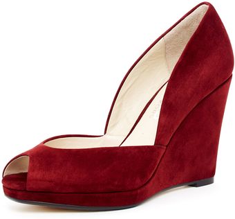 Michael Kors Korsvail Suede Wedge Pump - Lyst
