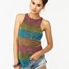 Nasty Gal Disco Stripe Tank in Multicolor (pink) - Lyst