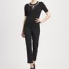Oscar De La Renta Beaded Cashmere Silk Top in Black - Lyst