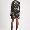 Oscar De La Renta Bijou Print Silk Dress in Multicolor (black) - Lyst