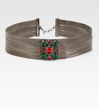 Oscar de la Renta Jeweled Chain Belt - Lyst