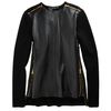 Proenza Schouler Leather Front Zip Sweater in Gold - Lyst