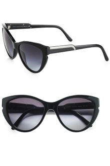 Stella McCartney Notched Plastic Catseye Sunglasses - Lyst
