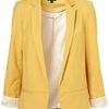 Topshop Structured Blazer in Yellow (mellow yellow) - Lyst