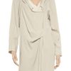 Vanessa Bruno Draped Crepe Dress in Beige - Lyst