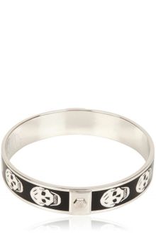 Alexander McQueen Skulls All Around Brass Bracelet - Lyst