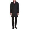 Alexander Mcqueen Contrast Collar Overcoat in Black for Men (charcoal) - Lyst