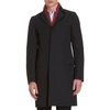 Alexander Mcqueen Contrast Collar Overcoat in Black for Men (charcoal) - Lyst