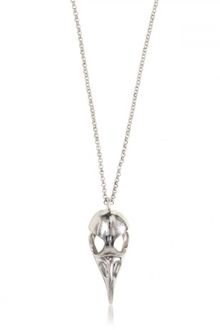 Alexander McQueen Bird Skull Brass Necklace - Lyst
