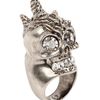 Alexander Mcqueen Punk Shell Skull Ring in Silver - Lyst
