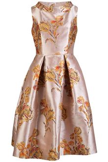Barbara Tfank Iris Emblem Pleated Dress - Lyst