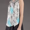 Carven Fur Print Top in Gray (grey) - Lyst