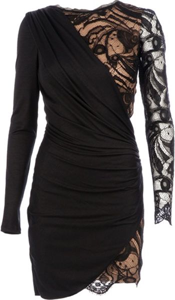 Emilio Pucci Asymmetric Dress in Black - Lyst