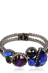 Erickson Beamon Purple and Blue Crystal Bracelet