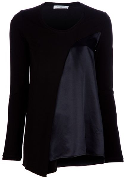 Givenchy Cut Away Top in Black - Lyst