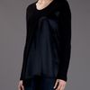 Givenchy Cut Away Top in Black - Lyst