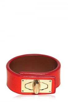 Givenchy Shark Lock Leather Bracelet - Lyst