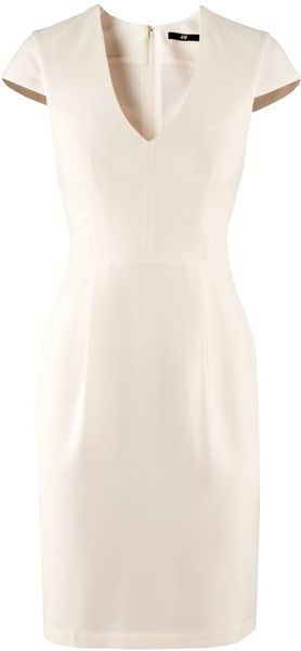 H&m Dress in Beige (natural) - Lyst