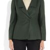 Jil Sander Monet Wool and Angorablend Jacket in Green (forest) - Lyst