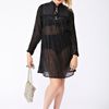 Nasty Gal Sheer Indian Mini Dress in Black - Lyst