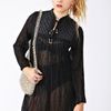 Nasty Gal Sheer Indian Mini Dress in Black - Lyst