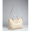 Prada  Calfskin Convertible Tote in Beige - Lyst